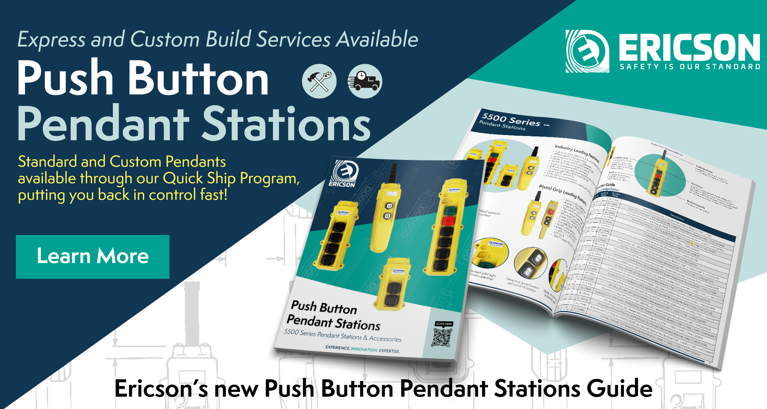 Push Button Pendant Stations from Ericson Manufacturing