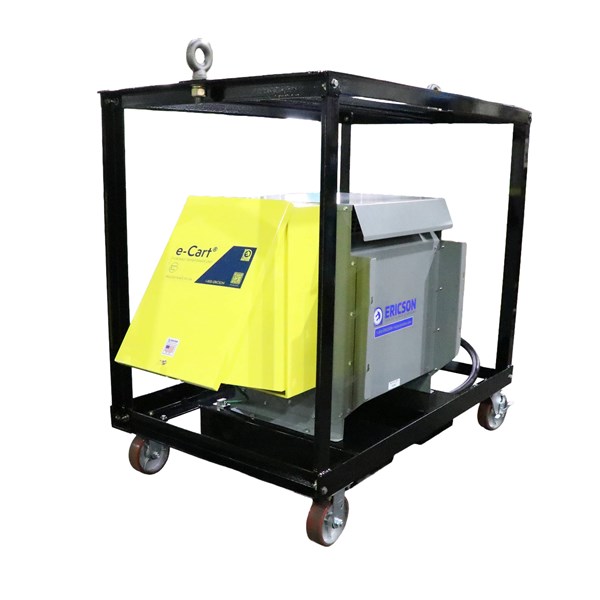Ericson e-Cart Portable Power Distribution Unit on wheeled frame